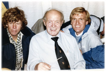 Tom (right) with Jock (middle)
